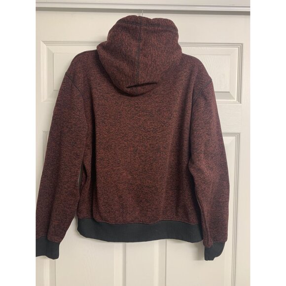 South Pole Authentic Collection L Burgundy Pullover Hooded Sweatshirt - Picture 3 of 8